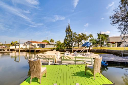 Vista Del Mar House | 1 Mi to Beach: Home w/Dock on Canal in Hudson