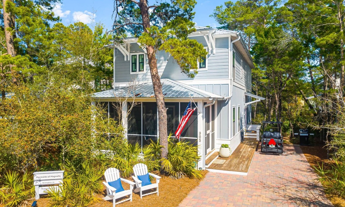 Seacrest House | 30A Beach House - Mermaids of Magnolia, Pet Friendly, Golf Cart, Slp 14, Beach