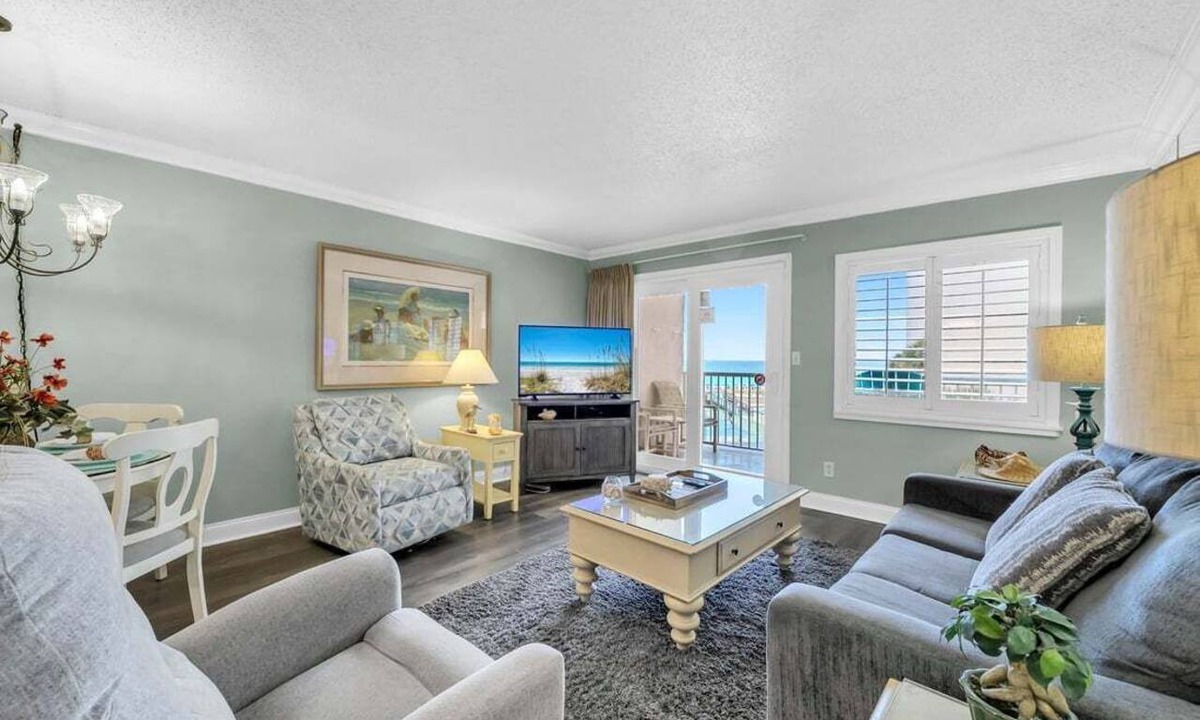 Holiday Isle Condo | 313- Coastal Cool Beachfront Condo with stunning ocean views!