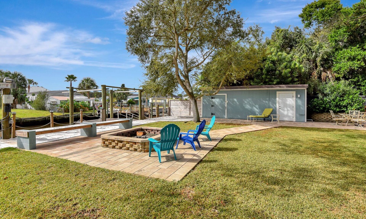 Butler Beach House | 4BR Home w/Private Dock and Fenced Backyard and Firepit. Minutes from the Beach
