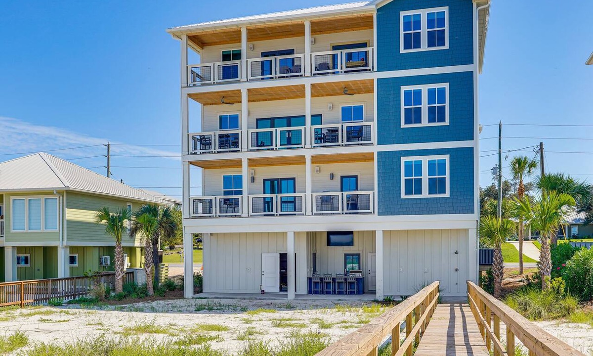 Port St. Joe House | 🌴Beachfront | Boardwalk to Beach | 9 BR | Windward Crest🌴