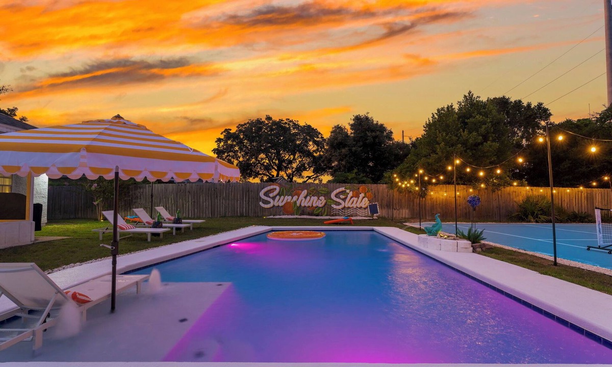 Treasure Cove House | Beautiful home- pickle ball, pool, fire pit, game room, & basketball