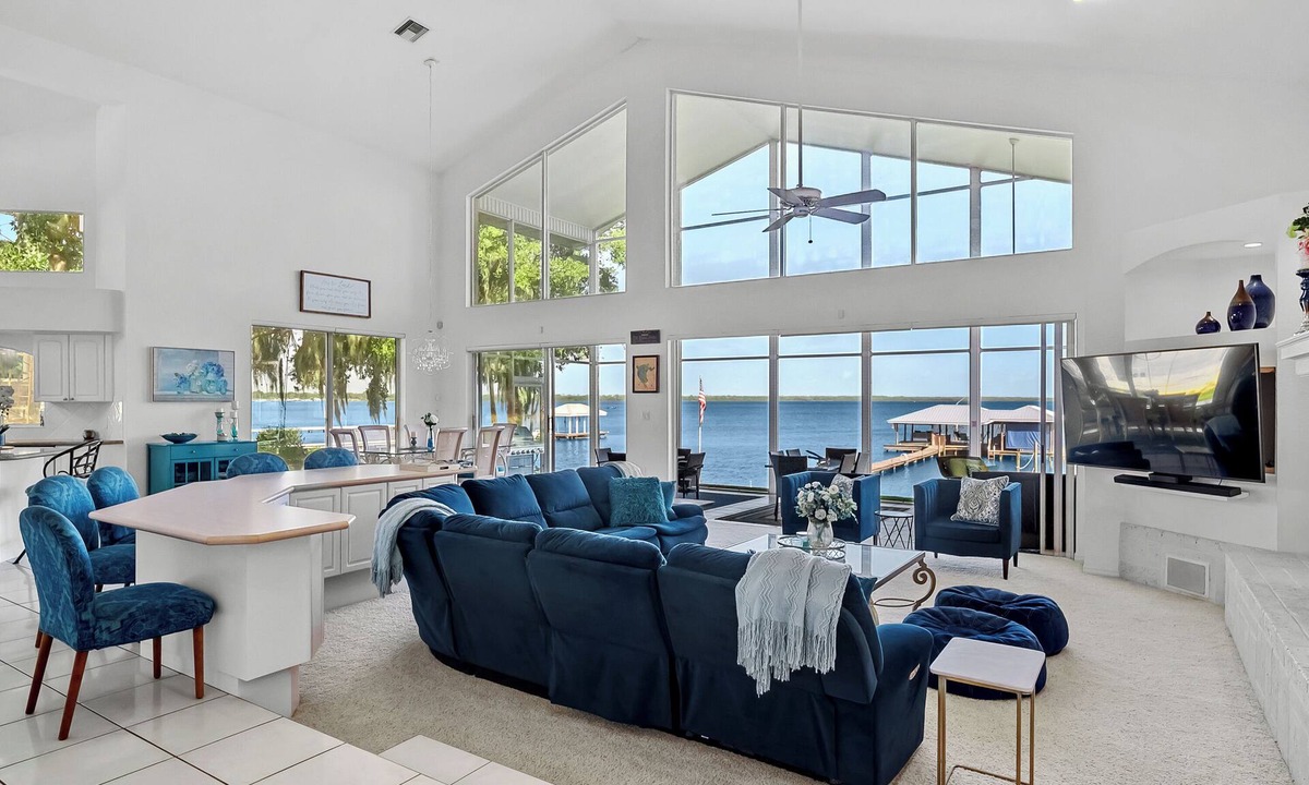 Lake Placid House | Beautiful Lake June home, hot tub, large screen porch, dock, rope swing, kayaks