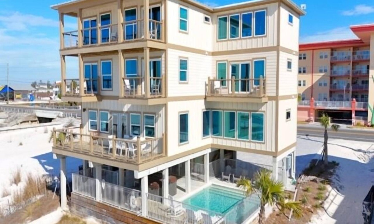 Mexico Beach House | Birds Nest- GULF FRONT 8BR/8.5BA House with private heated POOL, Hot Tub, Views from every room