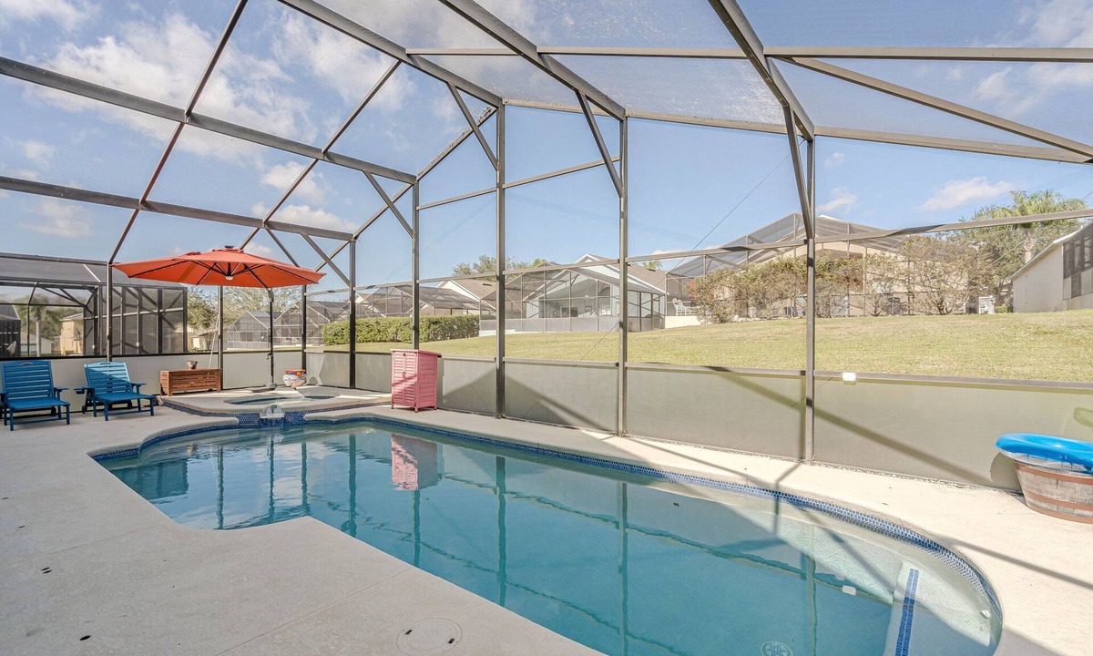 Highgate Park House | Brand new modern themed 4 bed home with large pool/spa, pool table, in gated community. Disney 10 mi
