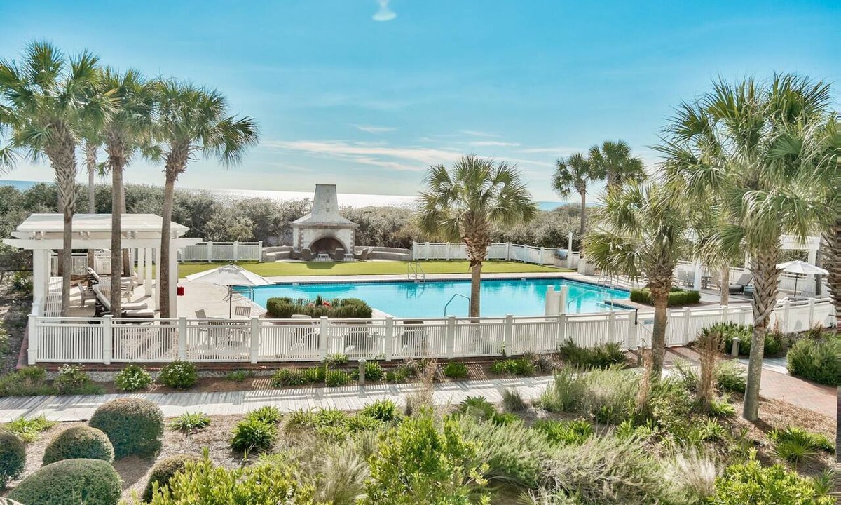 WaterSound Beach Condo | Coastal Condo with Ocean Views, Bikes and Shared Pool Access