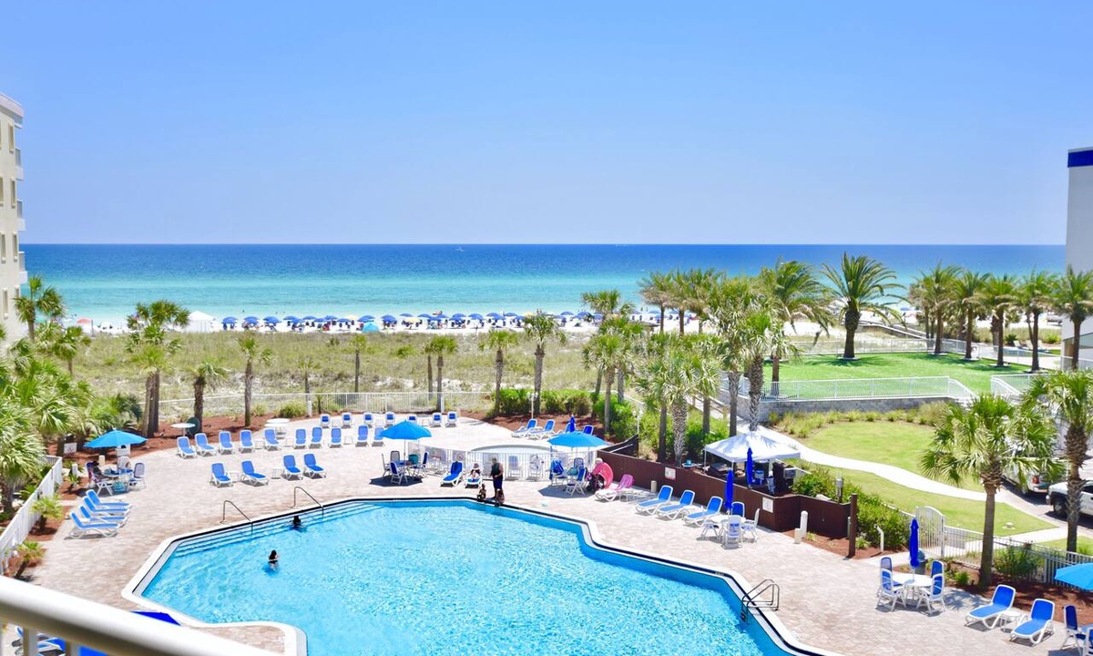 Fort Walton Beach Condo | Destin West Gulfside #411 ~Free Beach Service! ~Great View! Pools + Lazy River!