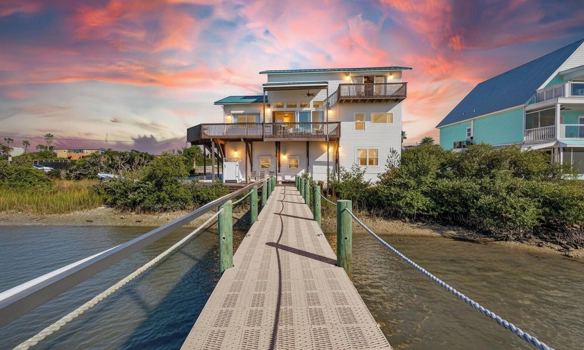 Crescent Beach House | Directly on Intracoastal Sunsets on the East Coast, king beds in every bedroom!