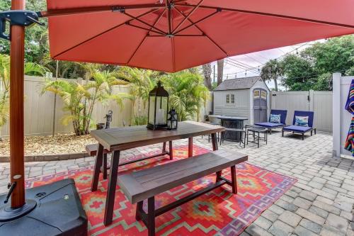 New Smyrna Beach House | Dog Friendly Home by Flagler Avenue! Fenced Yard and Garage! Walk to the Beach!