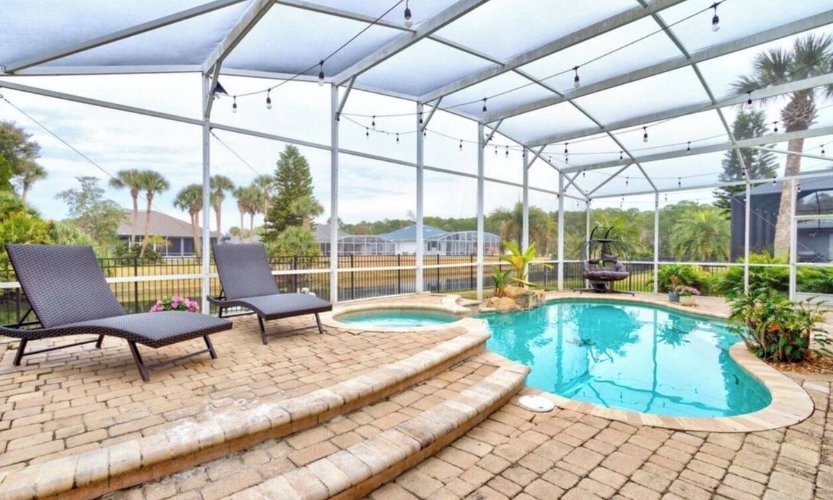 Port Orange House | Entire Residential House with Pool and hot tub