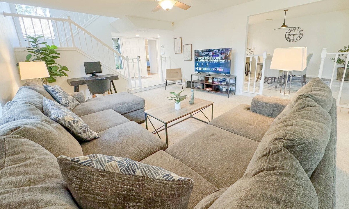Fairway Village House | Extended Stay Retreat | Workspace & Sunroom | 30-Night Minimum | Optional Resort Amenities