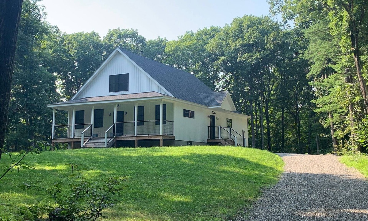 Red Hook House | Forget your worries in this serene Modern Farm House.