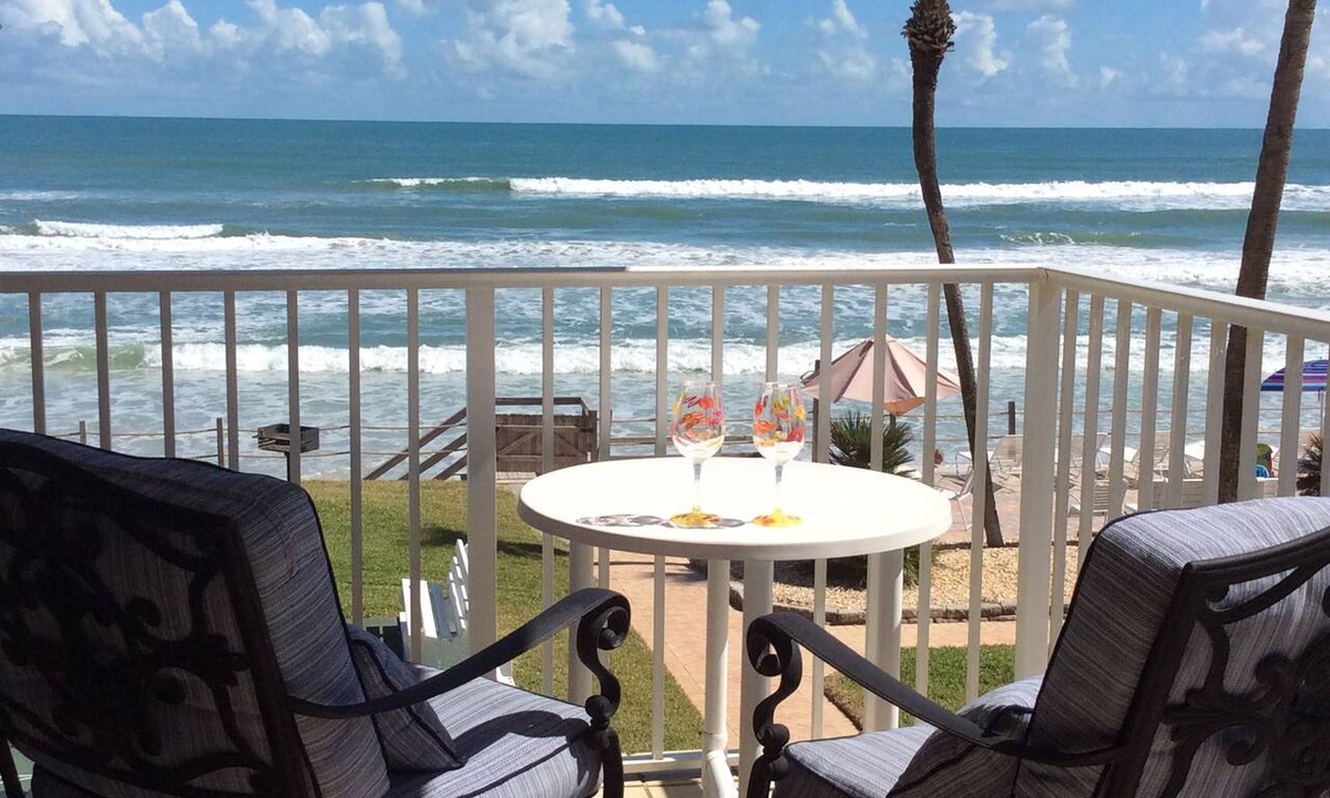 New Smyrna Beach Condo | Gorgeous Sunrise View from this Direct Ocean Front/Corner Unit!