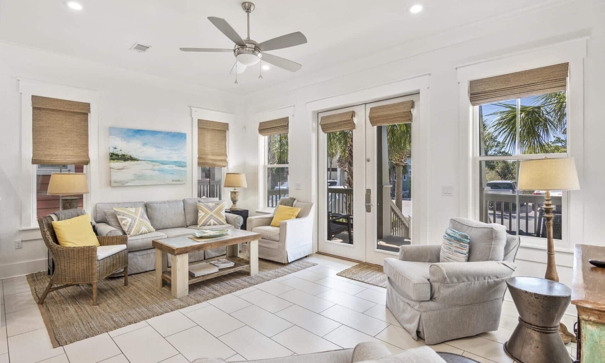 Santa Rosa Beach House | Gulf View Home with Surround Sound, Community Pool and Outdoor Kitchen