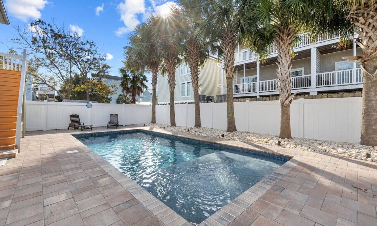 Cherry Grove Beach House | Heated Pool, ping pong & grill, Home in Cherry Grove, Short Walk to Beach