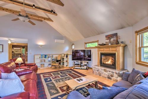 Lake Township House | Hot Tub, Sauna, Fireplace, Dock! Lake Honor Cabin