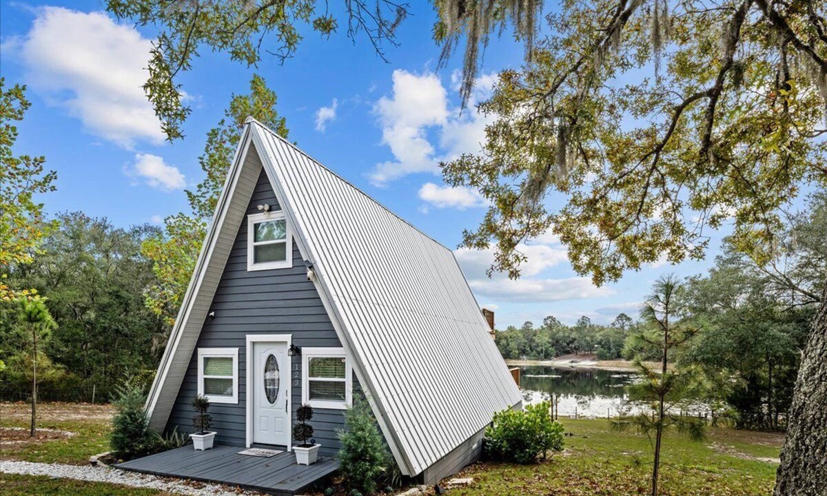 Putnam Hall House | Lakefront A-Frame · Hot Tub + Fire Pit · Dock · Private Lake
