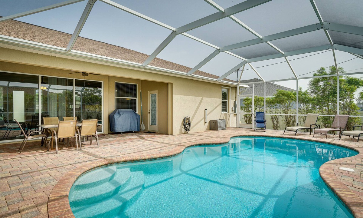 Trafalgar House | Lanai + Pool: Family-Friendly Home in Cape Coral