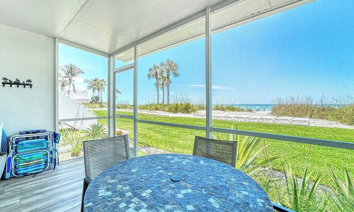 Longboat Key Condo | LaPlaya 102B-Directly on the beach with the warm Gulf waters waiting!
