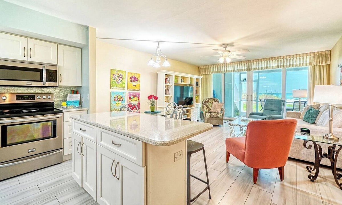 Longboat Key Apartment | LaPlaya 103A- Enjoy the peaceful, beach just a shell's throw from your door.