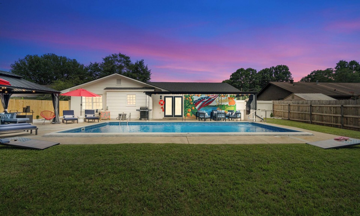 Columbus House | Luxury Columbus Retreat Near Ft. Benning - Heated Pool, Game Room, Sleeps 14