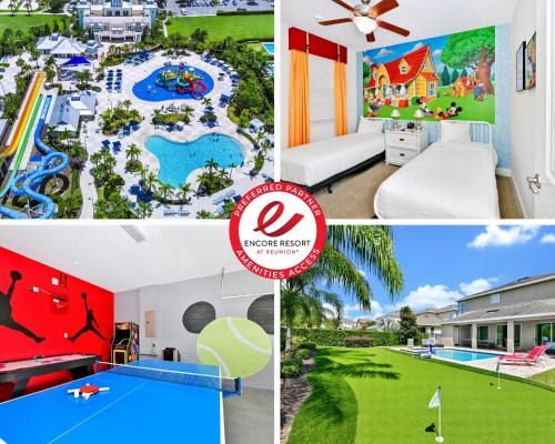 Historic Downtown Kissimmee House | Luxury Home With Themed Rooms, Game Room And Waterpark & Resort Access Near Disney At Encore Resorts Reunion - 260Cl