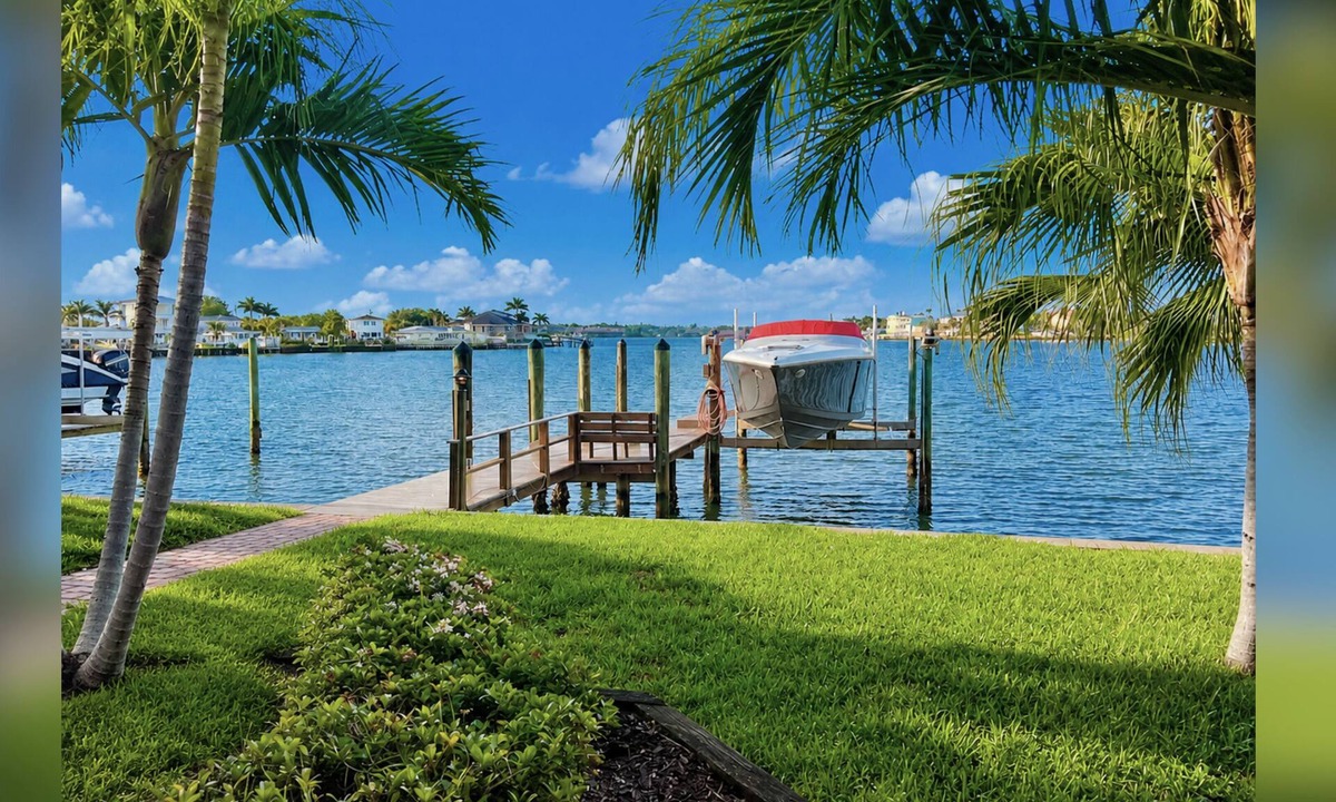 Indian Rocks Beach House | Luxury Waterfront Retreat with Private Dock, Golf Cart & Beach Access