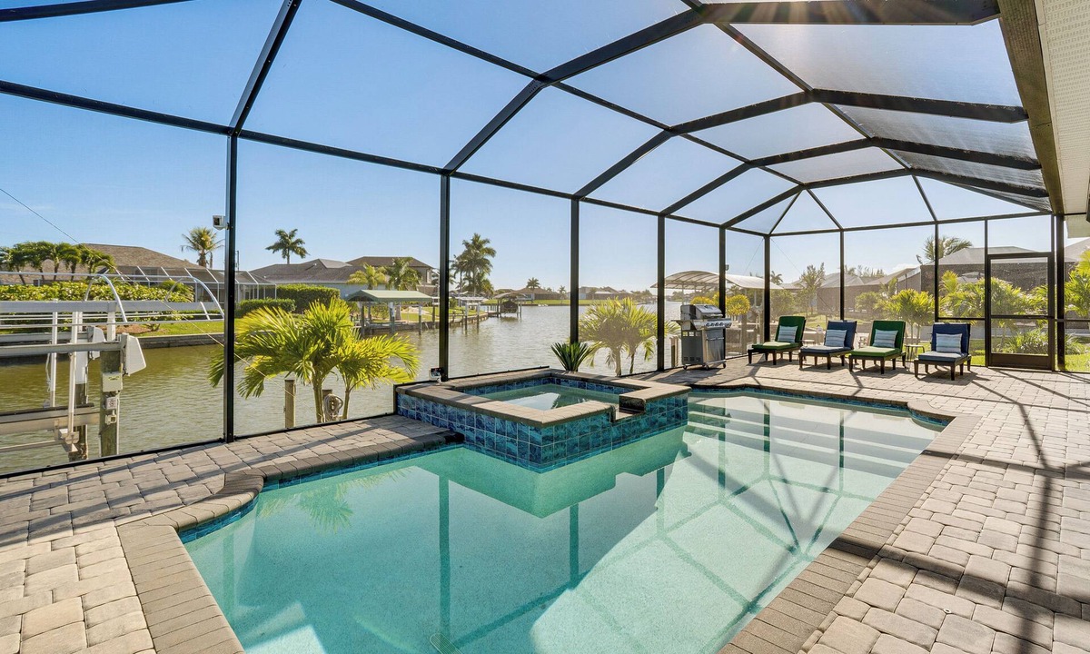 South Gulf Cove House | Luxury Waterfront Escape w/Pool in Port Charlotte