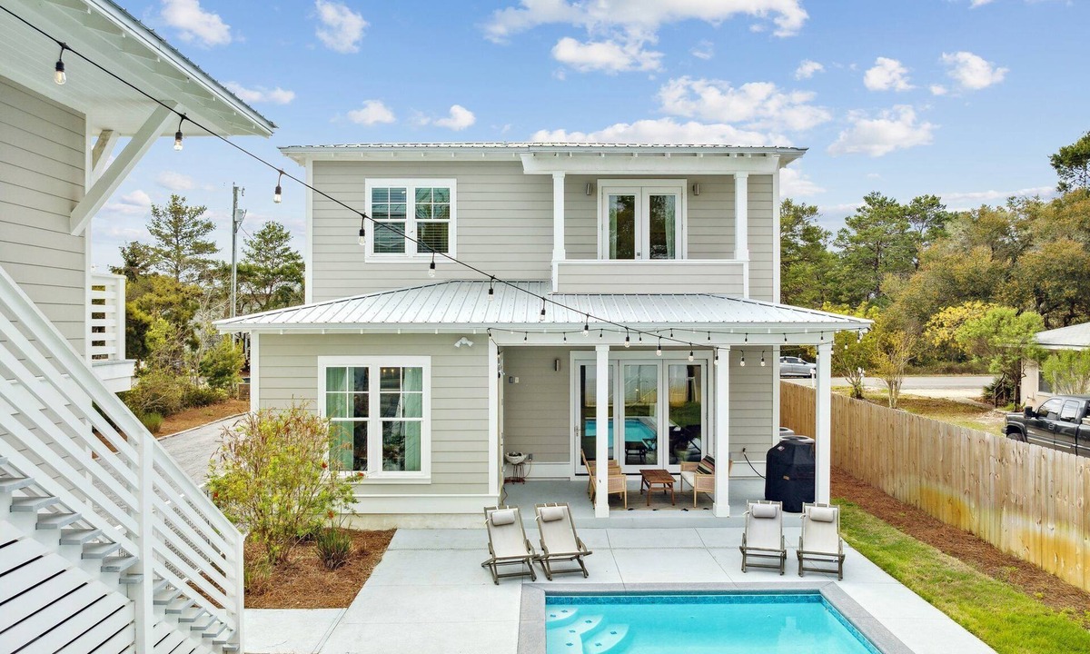 Gulfview Heights House | Malibu Chic beach home w/private pool. 7 min walk to the Beach!