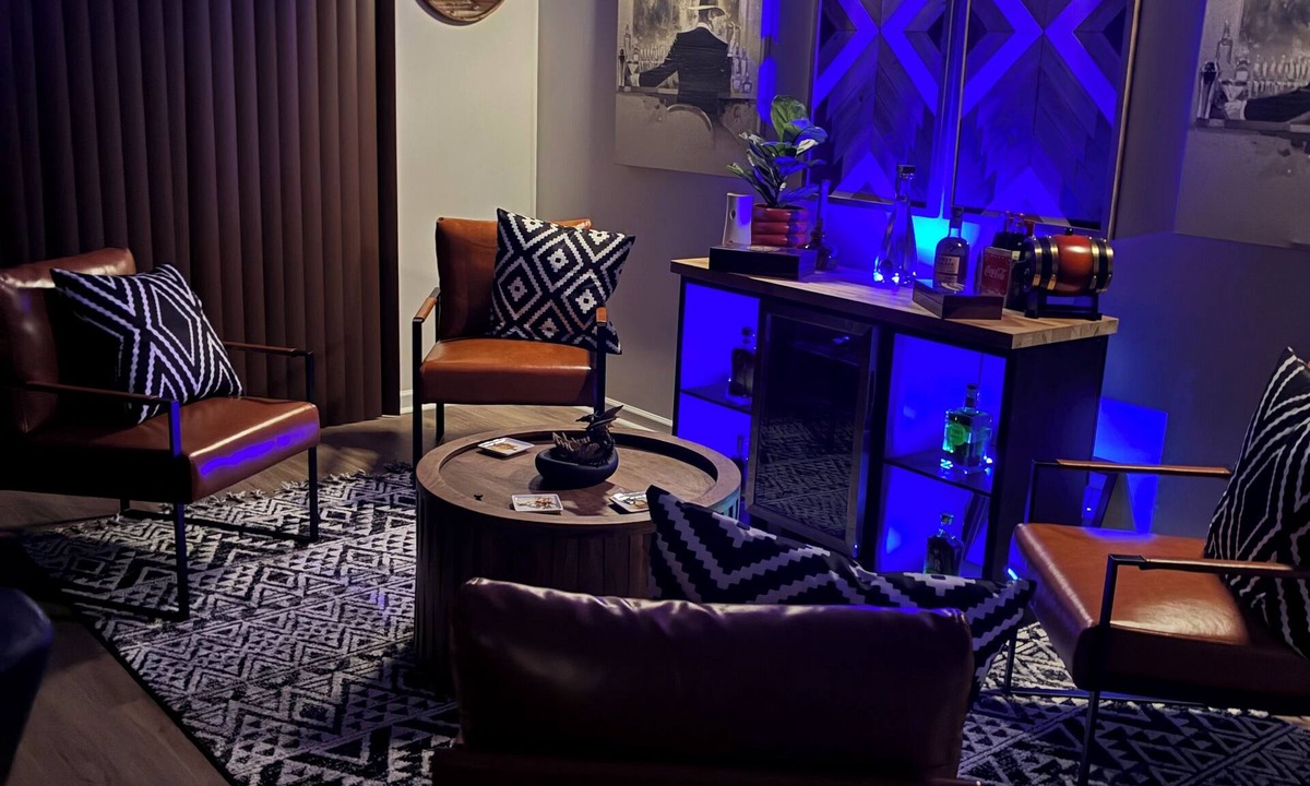 Grovetown House | Masters Week Executive Retreat ,Media Room + Whiskey Lounge, Grovetown, GA