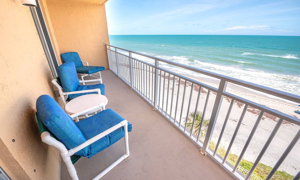 Indian Harbour Beach Condo | Oceanfront 2BR Condo 5th Floor Balcony with Beautiful Ocean Views, 507