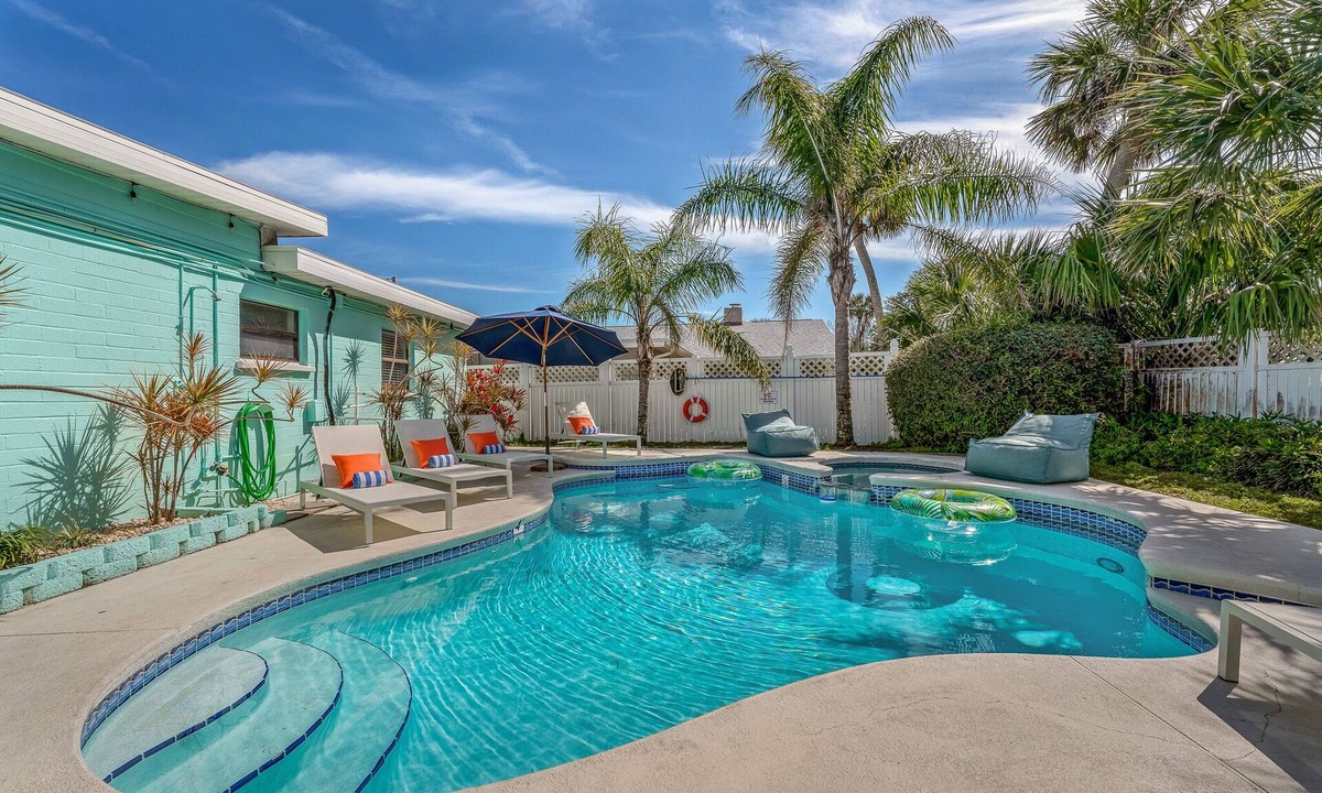 Daytona Beach House | Pool Home! Steps to the Beach! | Great For Families & Groups