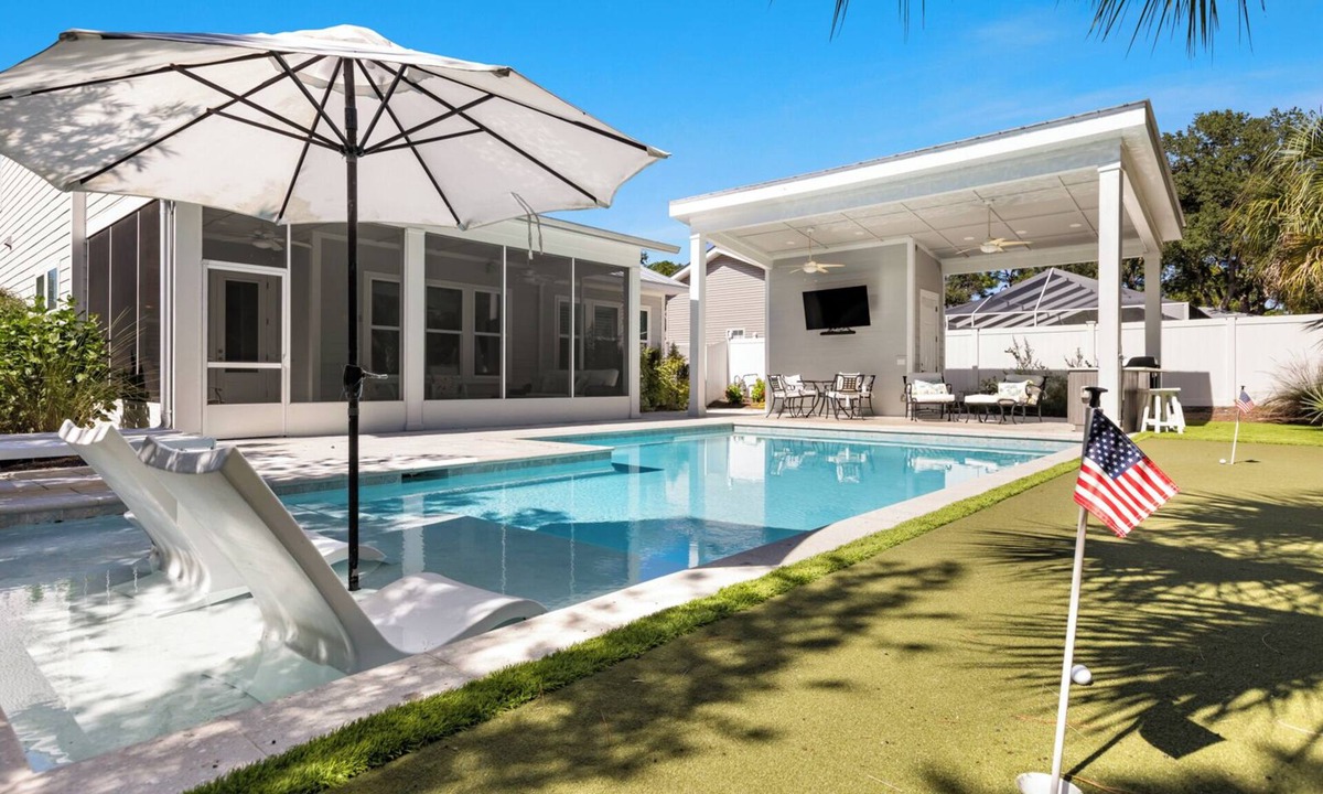 Seacrest House | Posh Home + Private Pool, LSV, Putt & Basketball