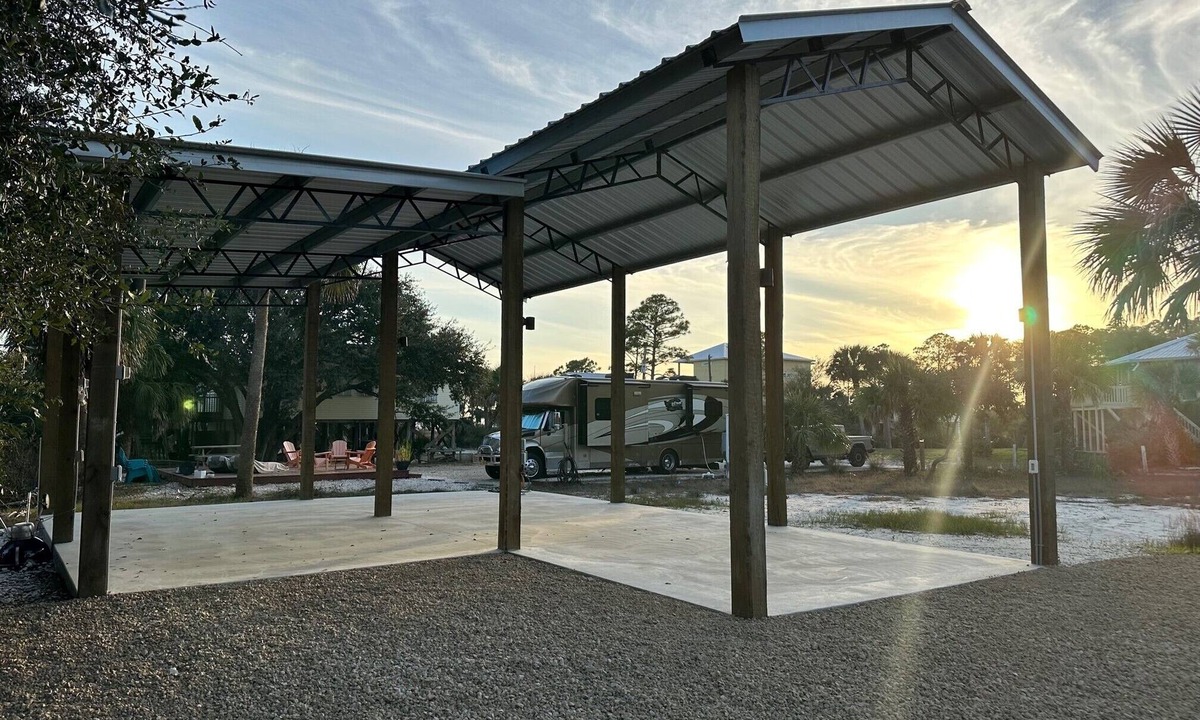 Indian Pass House | RV LOT Pole barn is fully covered and concreted Indian Pass