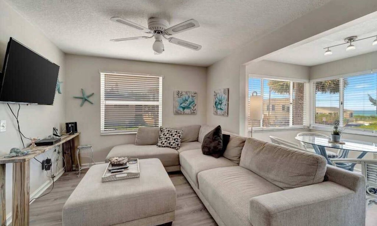 Ilexhurst Apartment | Serene oceanfront suite with Gulf view, grill, patio, central AC, & WD