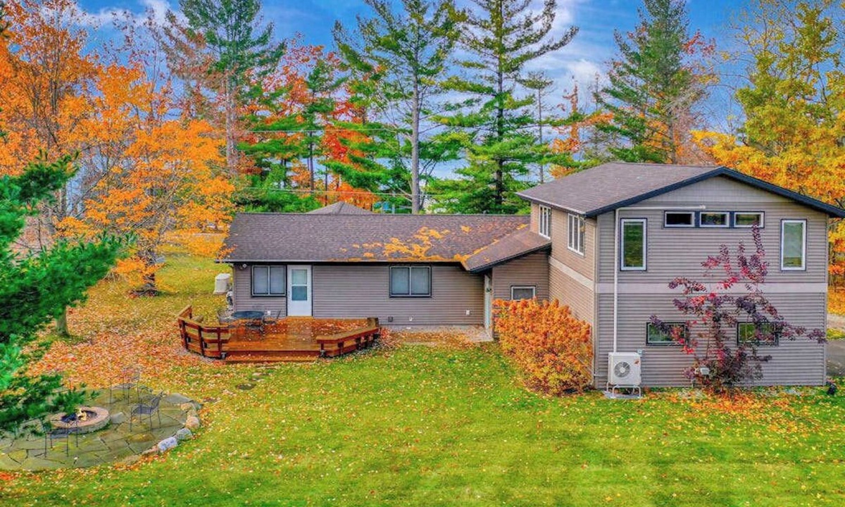 Empire House | Spacious, airy home near Little Glen Lake with gas grill, deck, and new firepit