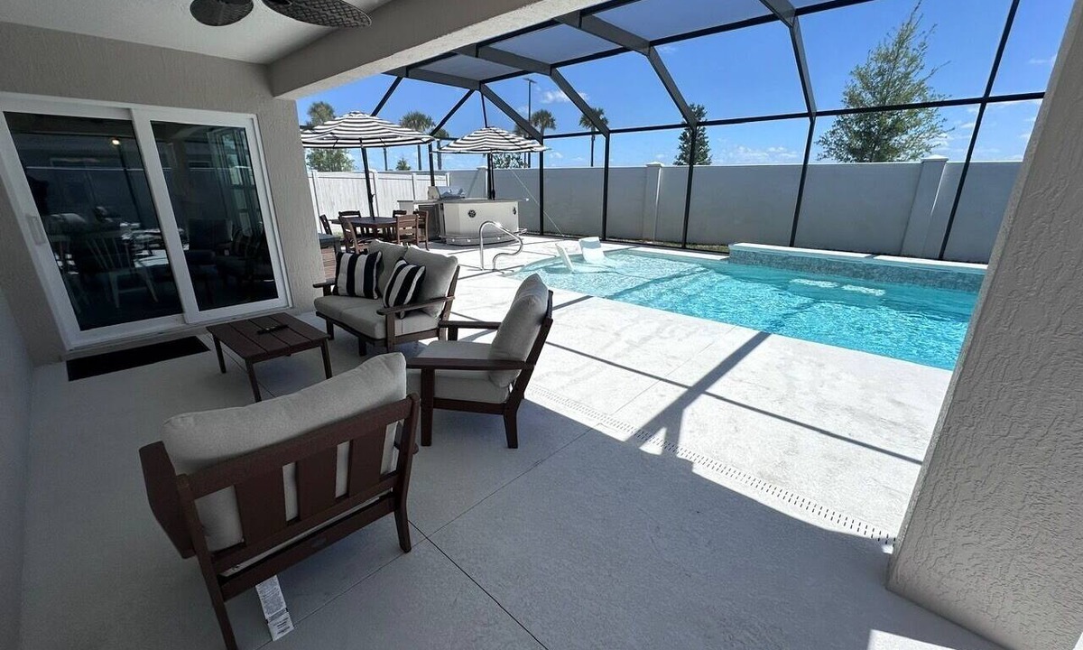 Candler House | Splash + Relax: Villages Courtyard Oasis 3BR/2BA