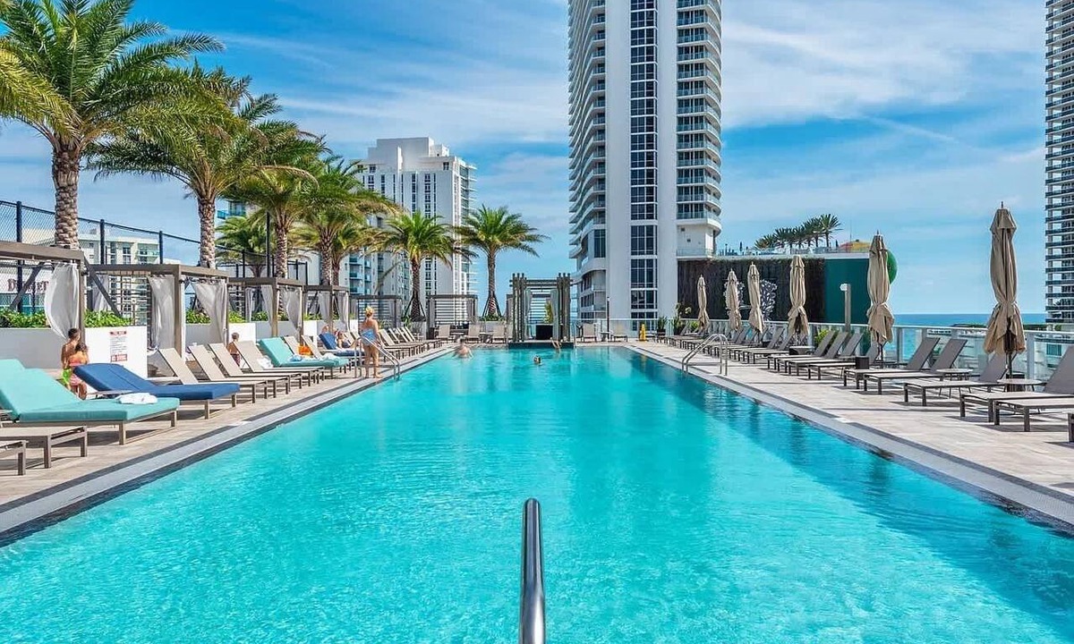 Hollywood South Central Beach Condo | Stunning High-Floor City View 1BR Hyde Beach House