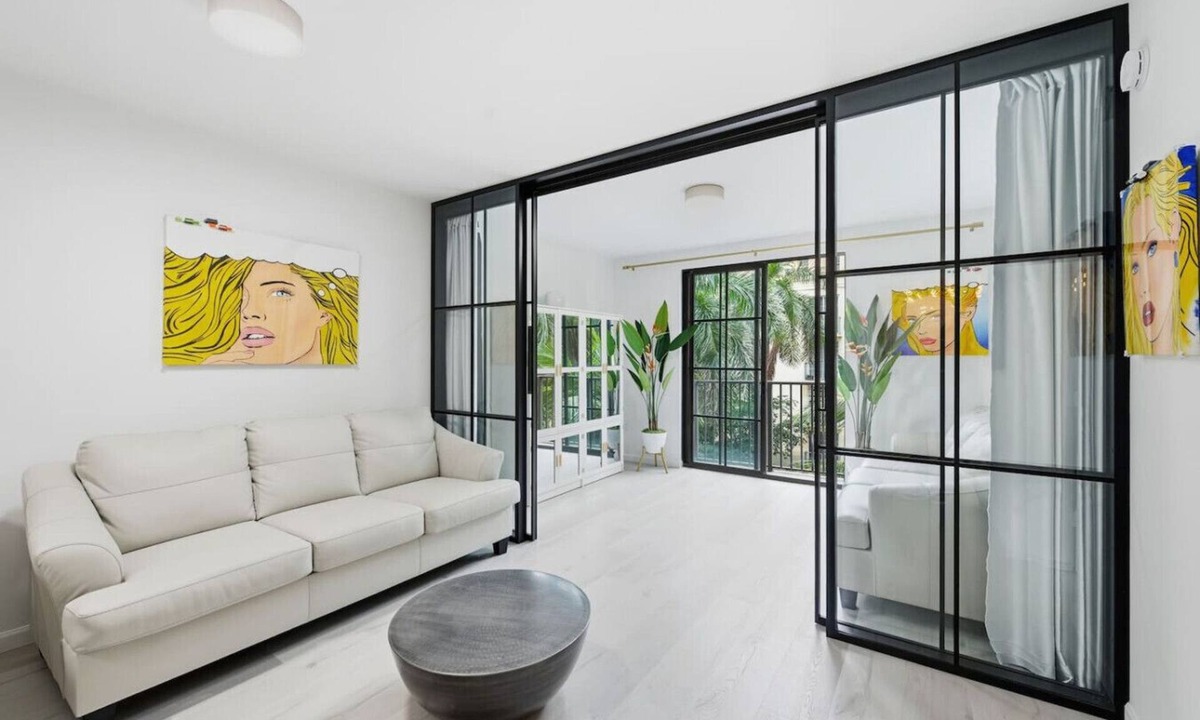 Downtown West Palm Beach Apartment | Stylish City Place WPB Escape - King Bed + Den