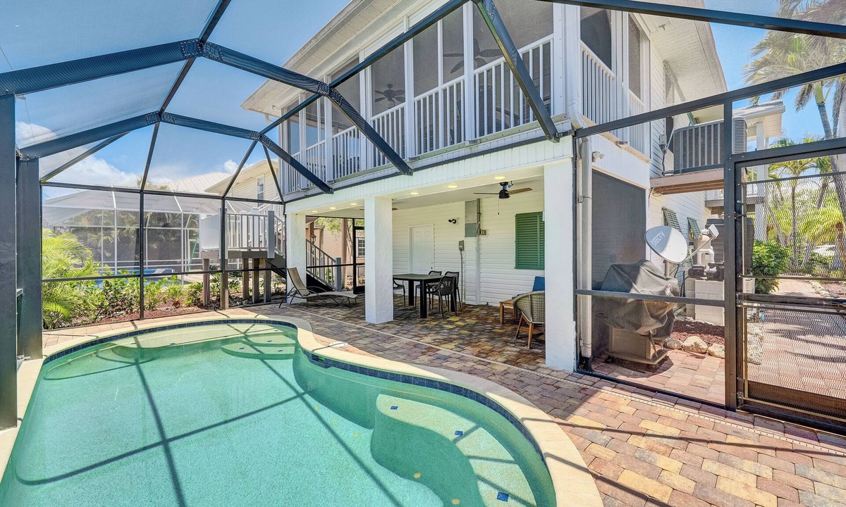 Fort Myers Beach House | Sun Soaked Coastal Getaway, Private Heated Pool, Steps to Sugar Sand Beach!