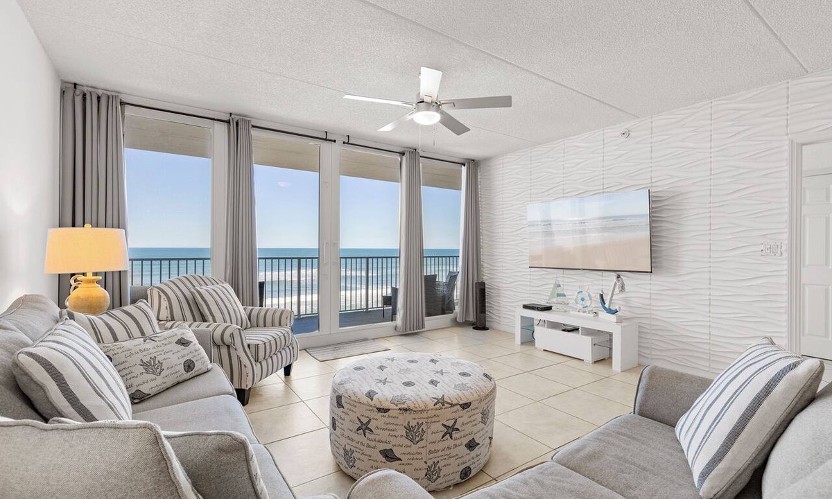 Bethune Beach Condo | Sunrise and Sunset Oceanfront Views from Fifth-Floor, Updated Condo
