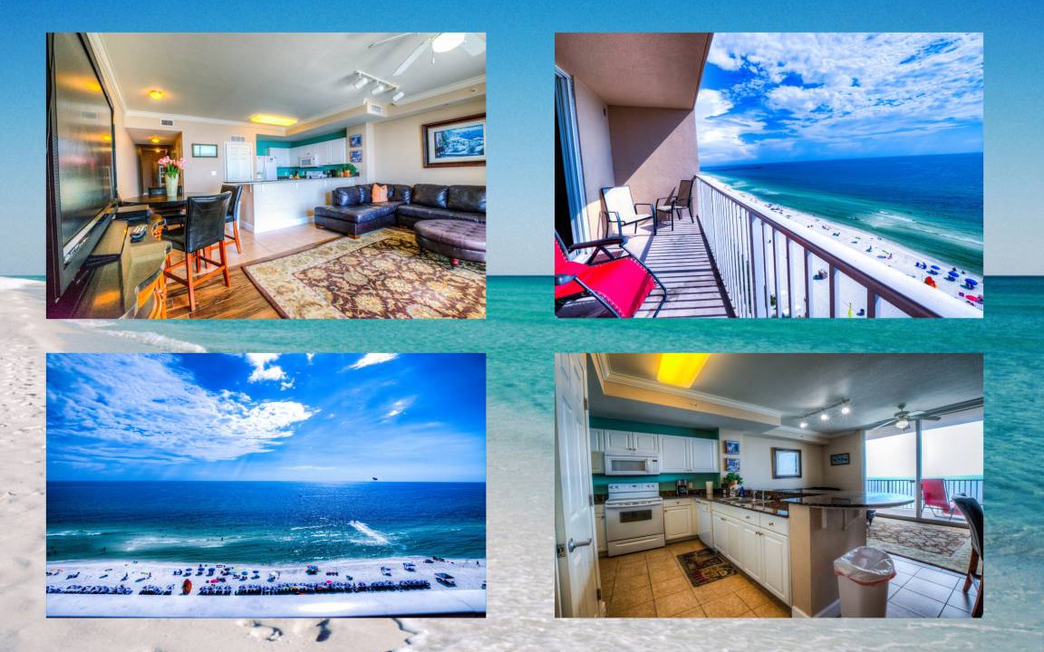 Panama City Beach Condo | Tidewater 906! Ocean Front, Best Amenities, Walk To Pier Park