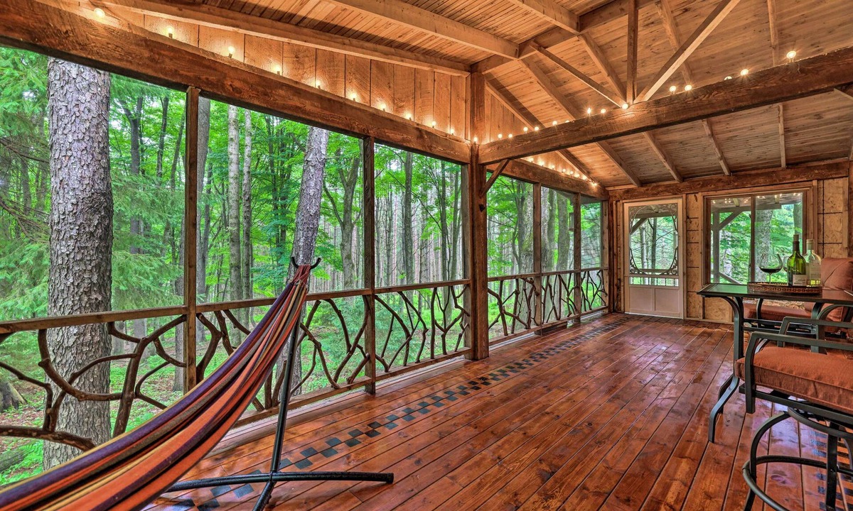 Greentown Apartment | Trails & Creek On-site: Tranquil Greentown Cabin