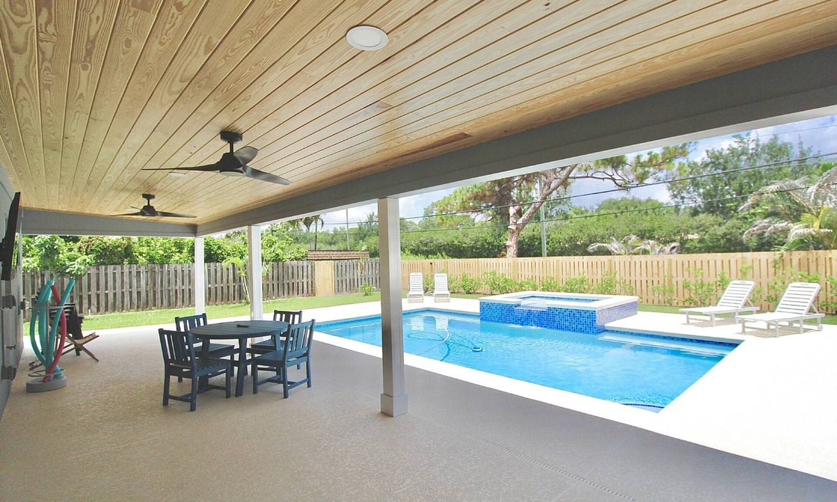 Stuart House | Triple Palm Oasis - Heated Pool with Hot Tub - Stuart