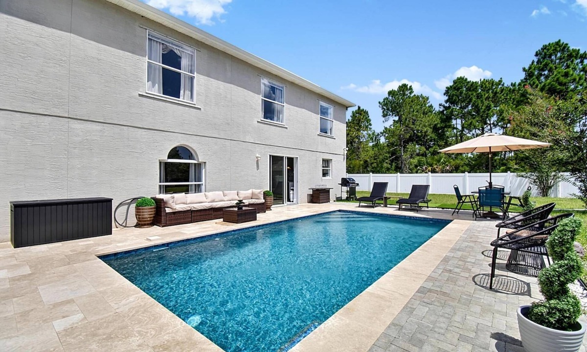 Palm Coast House | Ultimate Coastal 6BR Home w/Private Pool & Hot Tub | Near Flagler Beach | Palm Coast | Sleeps 10+