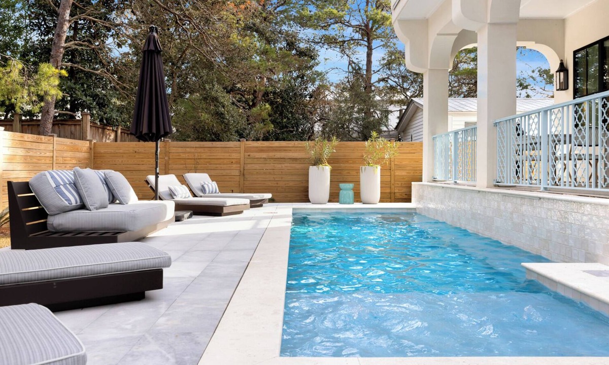 Seagrove Beach House | Upscale Seagrove Home + Private Pool & Golf Cart