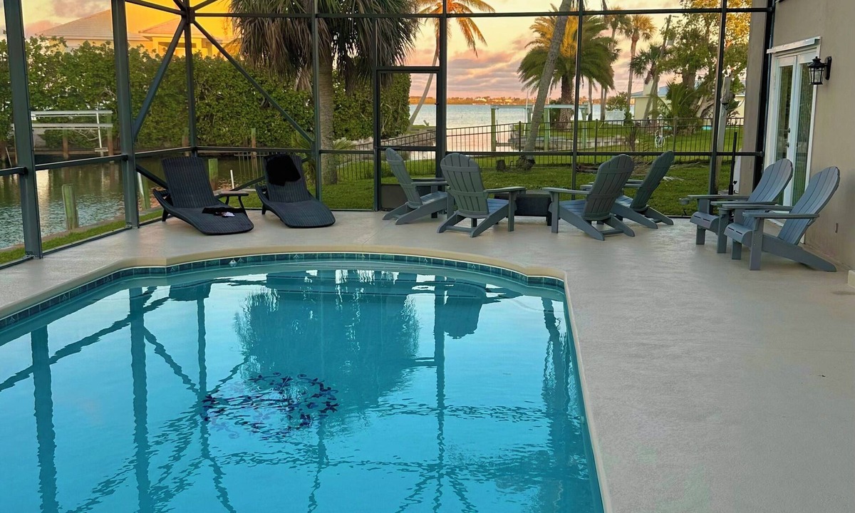 Sebastian House | Waterfront Oasis - Saltwater Pool - Private Dock - Backyard Fishing!