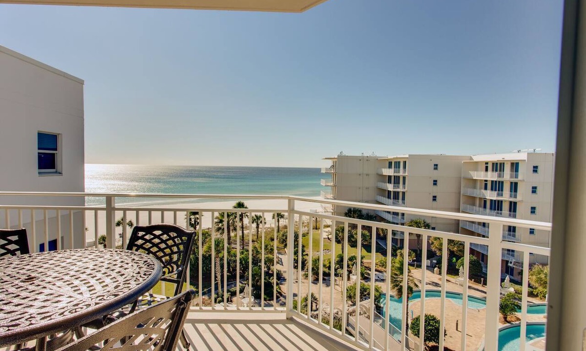 Fort Walton Beach Condo | Waterscape A606 ~ Gulf & Pool Views ~ Beach Service ~ Top Floor 2BR