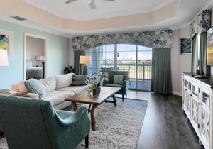 Luxury Reunion Resort golf course view 3-bedroom vacation condo with private patio balcony