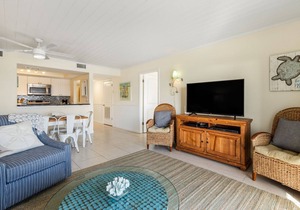 Oceanfront condo with balcony, pool, updated interior